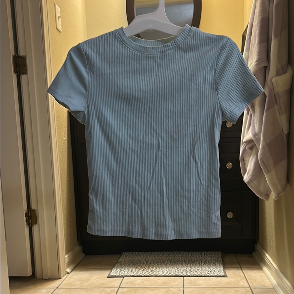 H&M Light Blue Short Sleeve Tee